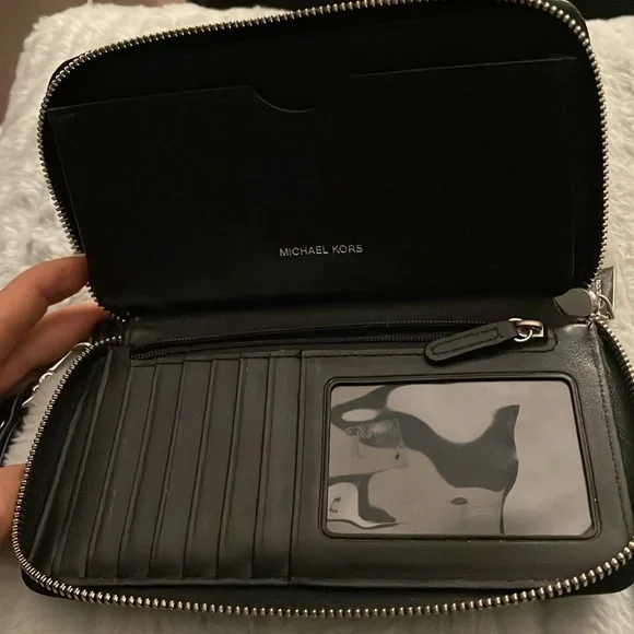 Michael Kors Blue and Black Wristlet - Picture 2 of 2